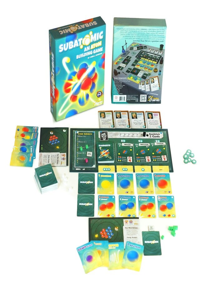 Genius Games Subatomic: an Atom Building Game (2nd Edition) | A Chemistry Game About Elements, Protons, Neutrons, and Electrons | Educational Science Board Games for Teens, Adults, Classrooms, Schools, and Family - Image 2